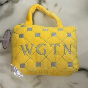Wagentino Yellow Quilted Dog Toy